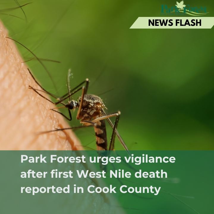 Clicking this image will take you to a story about the first West Nile Virus death in Cook County