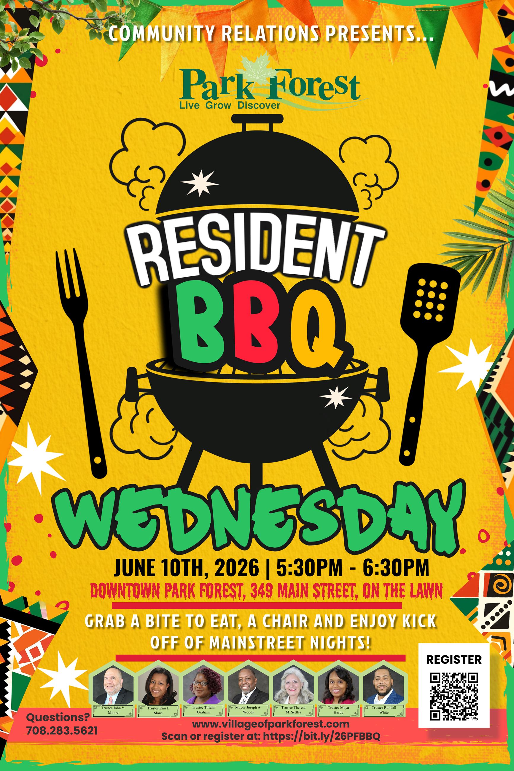 Resident BBQ Flyer